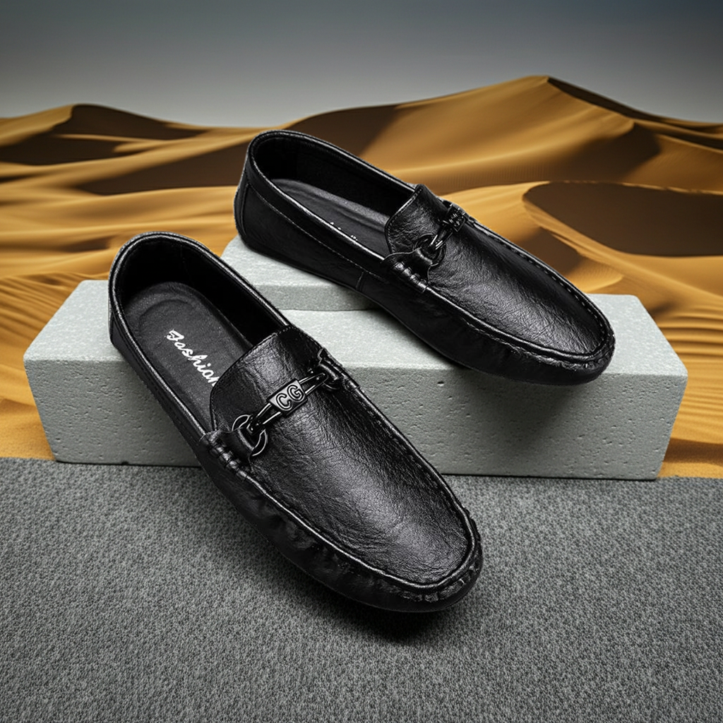 Mens Stylish Casual Slip-on Leather Shoes